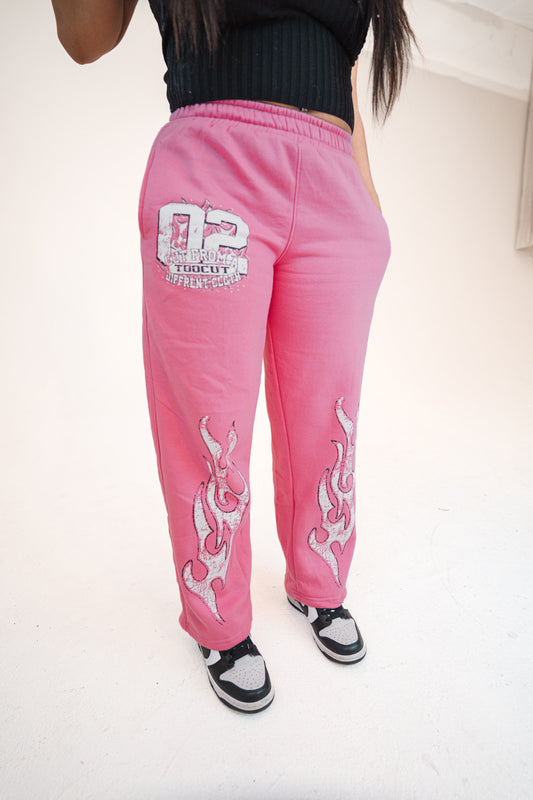 PINK TOOCUT SWEATS